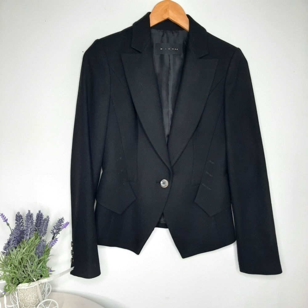 MICHAA Luxury Brand Wool Blazer size XS